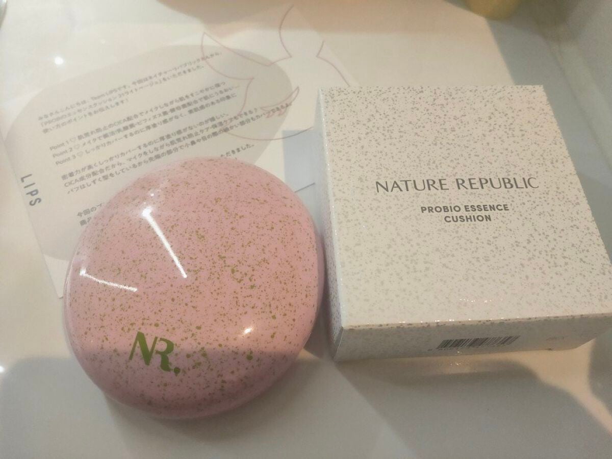 PROBIOエッセンスクッション/ネイチャーリパブリック/クッションファンデーションを使ったクチコミ(1枚目)