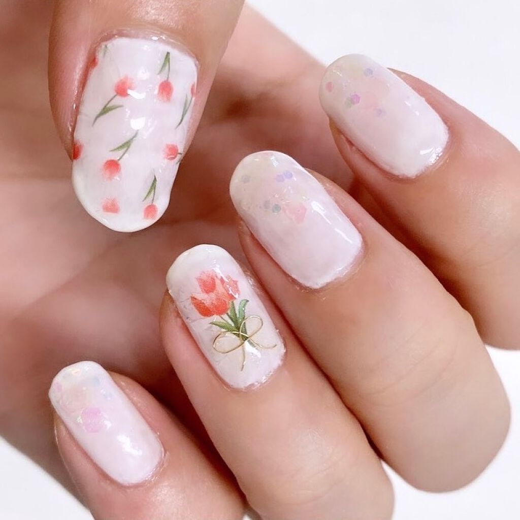 ジェルネイル(ライト対応)/セリア/ジェルネイルを使ったクチコミ(2枚目)