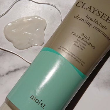 CLAYSEE SPA ヘッド＆ヘアクレンジングトリートメントのクチコミ「クレイで吸着して落とす。
摩擦レス、泡立てないクリームシャンプー♡

クレイシースパ ヘッド＆.....」（3枚目）