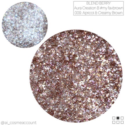 オーラクリエイション #myfavbrown 009 あんず&クリーミィブラウン/BLEND BERRY/アイシャドウパレットを使ったクチコミ(3枚目)