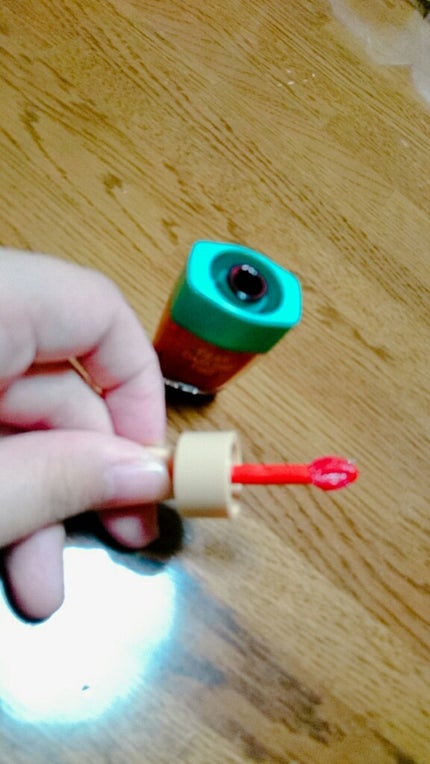 ディアダーリン ウォータージェルティント (アイスティント)/ETUDE/口紅を使ったクチコミ(4枚目)