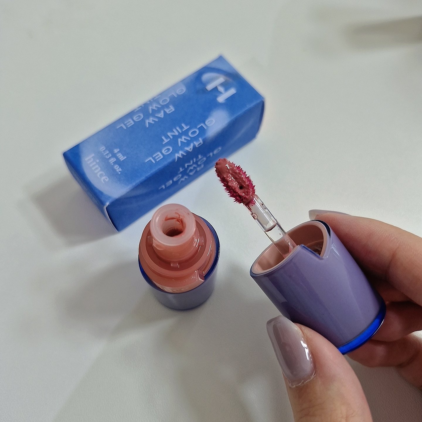 ロウグロウジェルティント R008 レア/hince/リップティントを使ったクチコミ（2枚目）