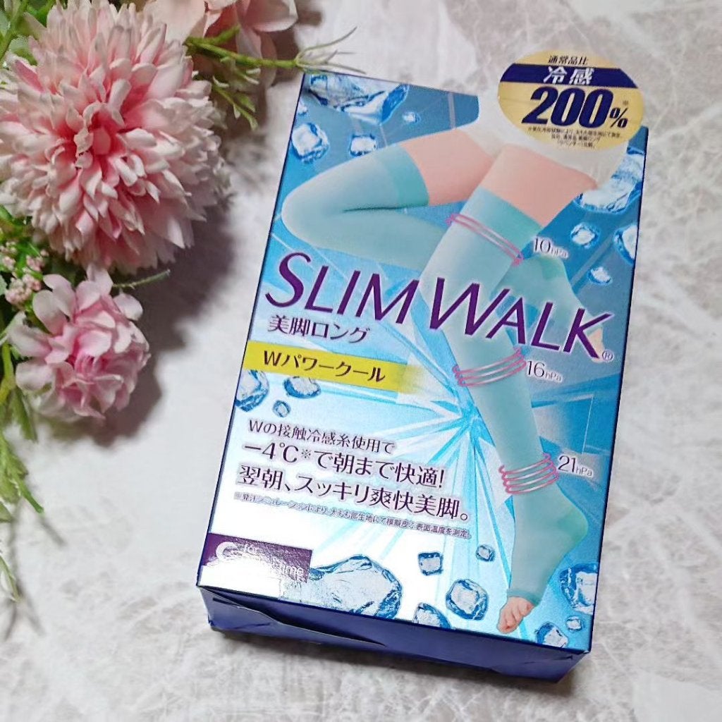 スリムウォーク 美脚ロング Wパワークール/SLIMWALK/着圧ソックス・レギンスを使ったクチコミ(1枚目)