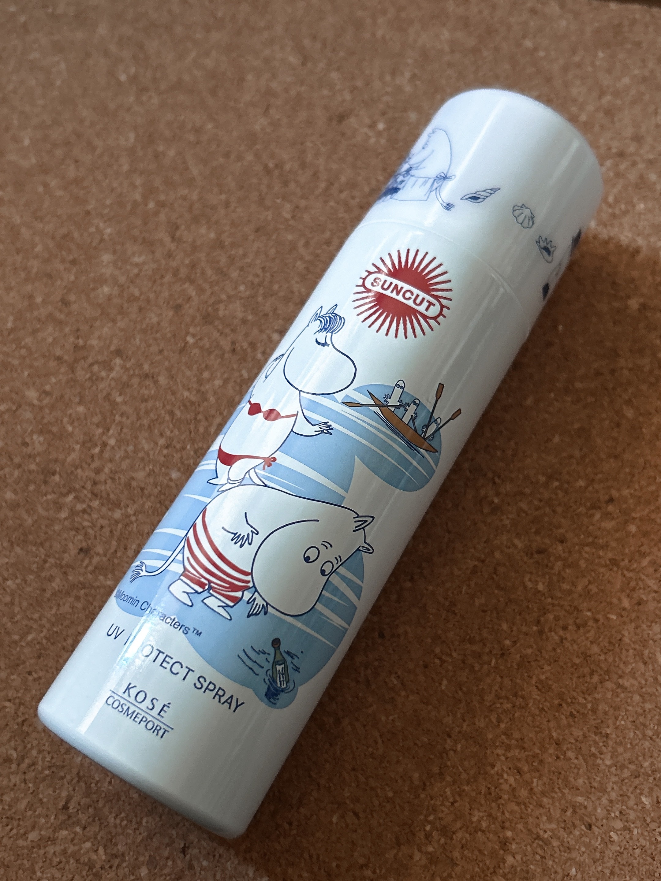 サンカットR プロテクトUV スプレー ムーミン限定デザイン（60g）/サンカット®/日焼け止めミスト・スプレーを使ったクチコミ（1枚目）