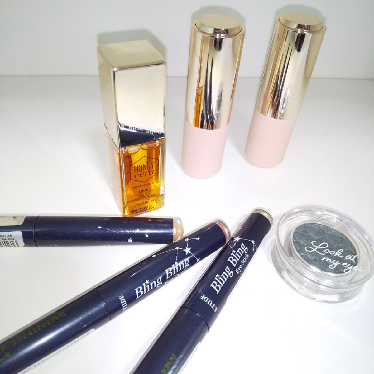 ルックアット マイアイズ GR711 ティールグリーン（生産終了）/ETUDE/単色アイシャドウを使ったクチコミ（2枚目）