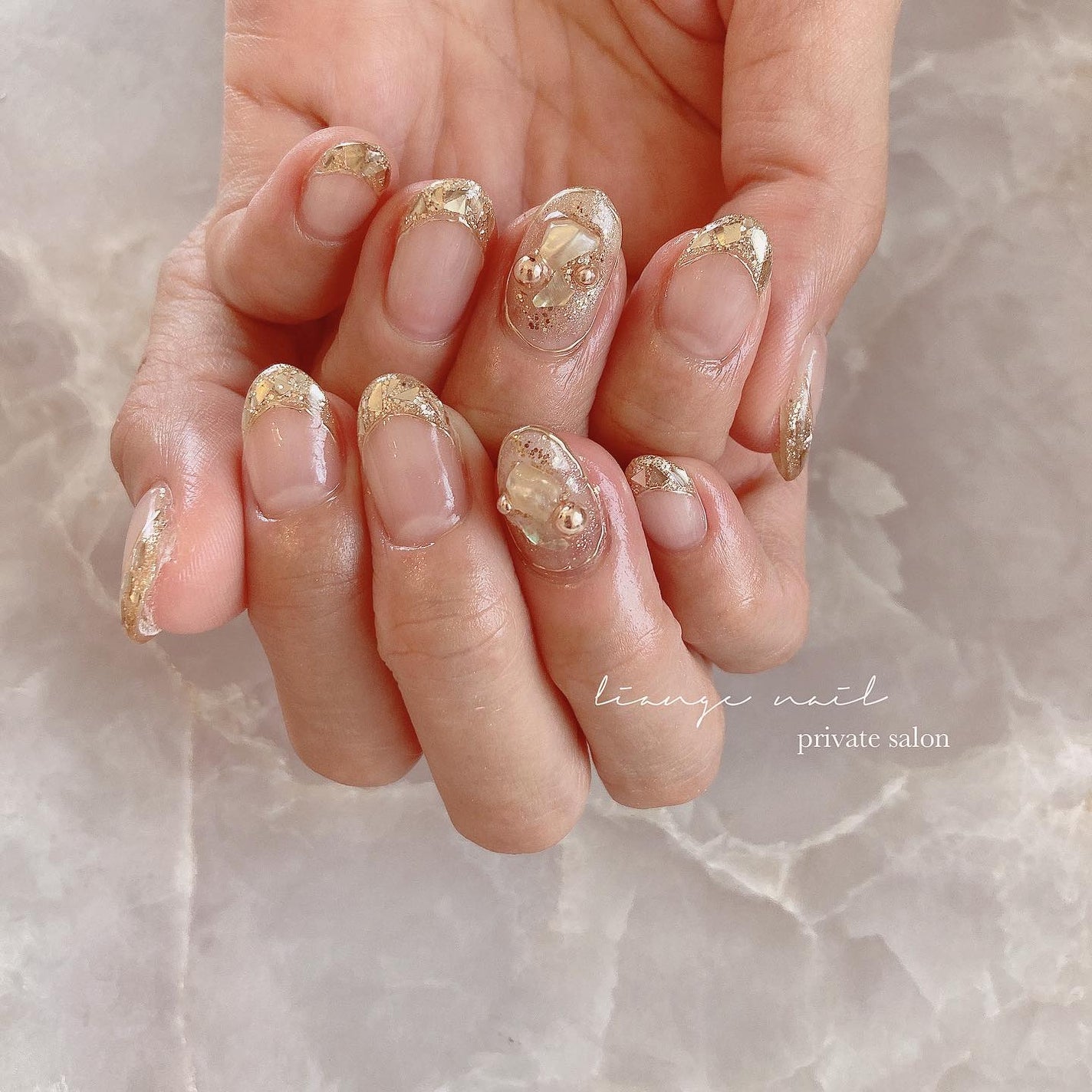 Yuki on LIPS 「.ガラスフレンチ✨...使用item↓@rusele__▫︎J..」(1枚目)