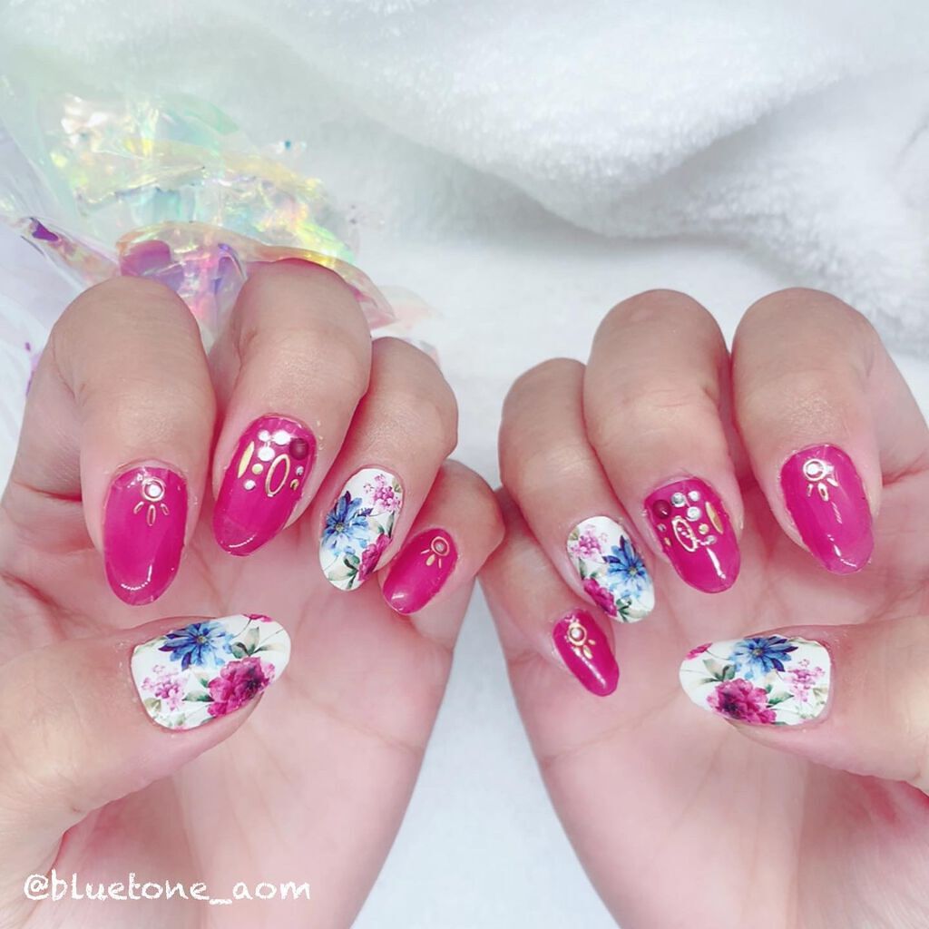 ネイルシール/Qoo10/ネイルシールを使ったクチコミ（2枚目）