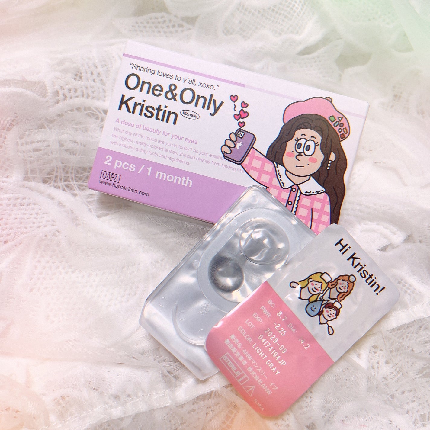 One & Only Kristin/Hapa kristin/カラーコンタクトレンズを使ったクチコミ(1枚目)