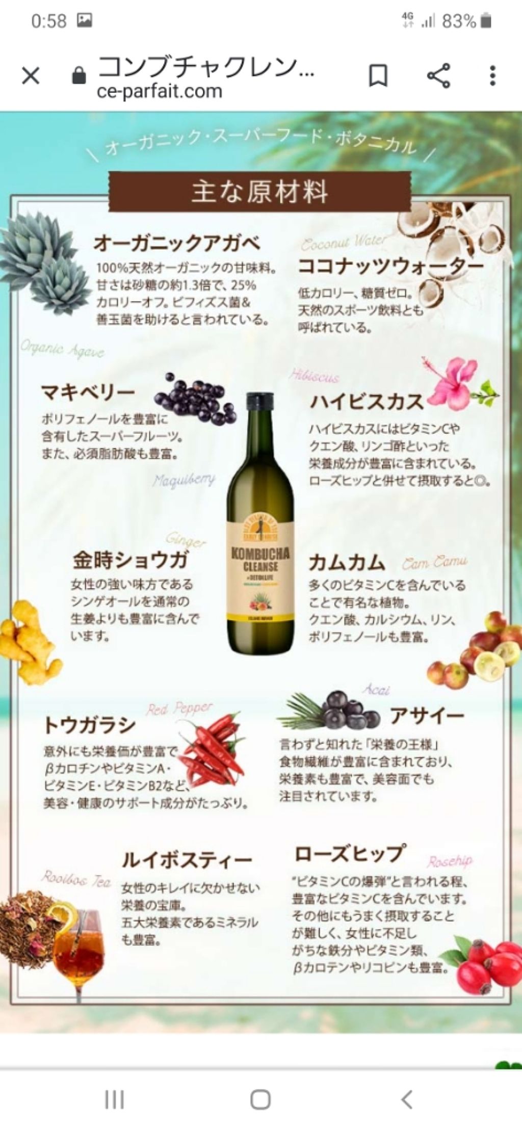 コンブチャクレンズ/セパルフェ(Ce'Parfait)/コンブチャを使ったクチコミ(1枚目)