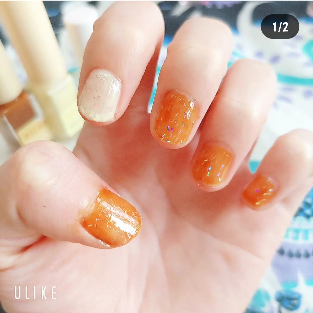 コレガネイル 03 サマースコットオレンジ/RICAFROSH/マニキュアを使ったクチコミ（1枚目）