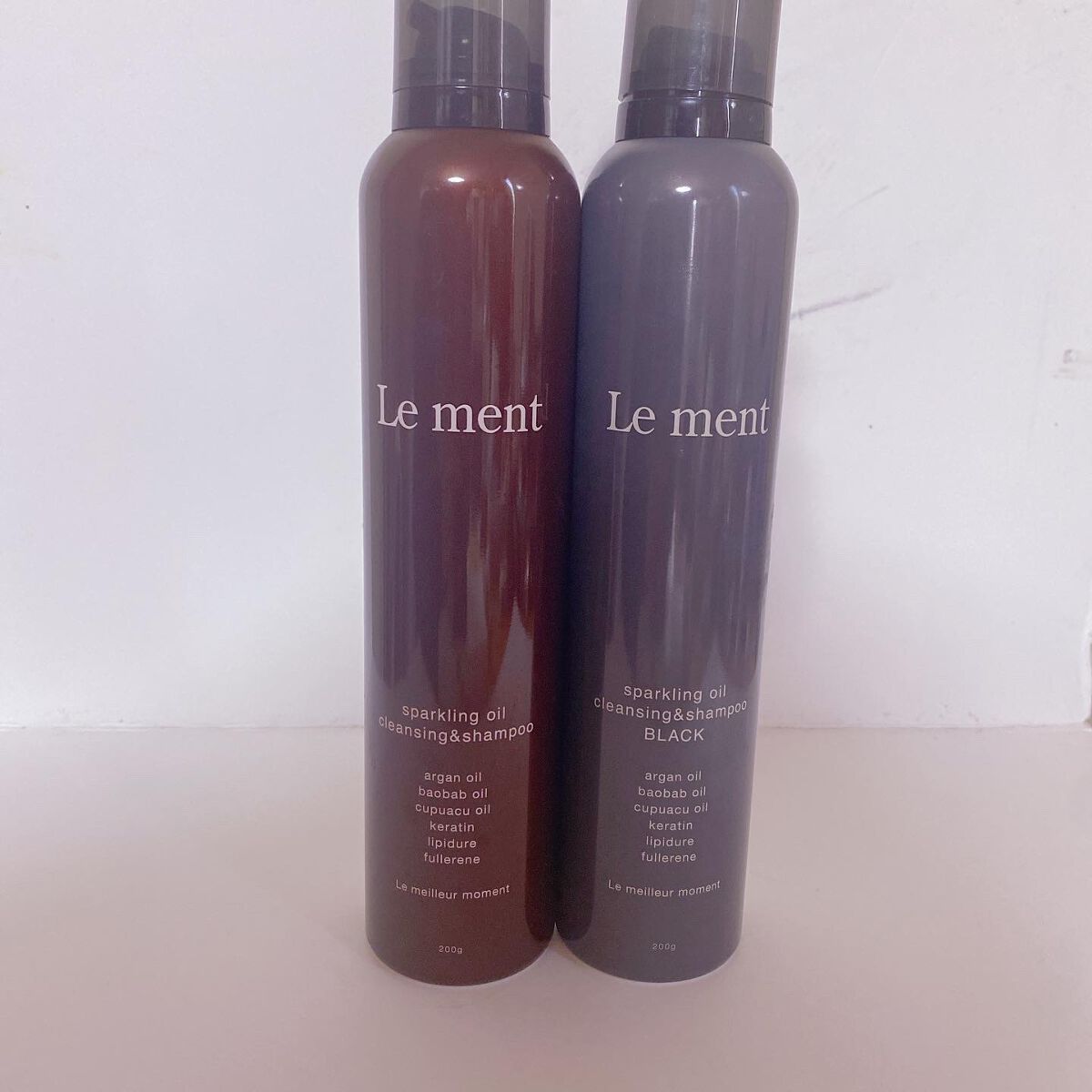 スパークリングオイル クレンジング＆シャンプー ブラック /Le ment/市販シャンプーを使ったクチコミ（1枚目）