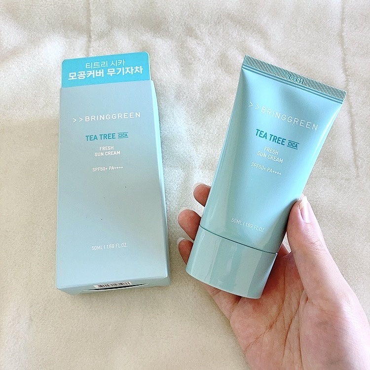 ティーツリー シカ クーリング サンスティック/BRING GREEN/日焼け止めスティックを使ったクチコミ（2枚目）
