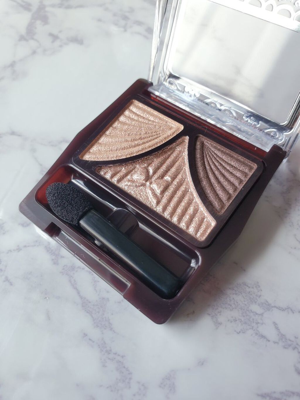 ジューシーピュアアイズ 01 クラシックピンクブラウン/キャンメイク/アイシャドウパレットを使ったクチコミ（2枚目）