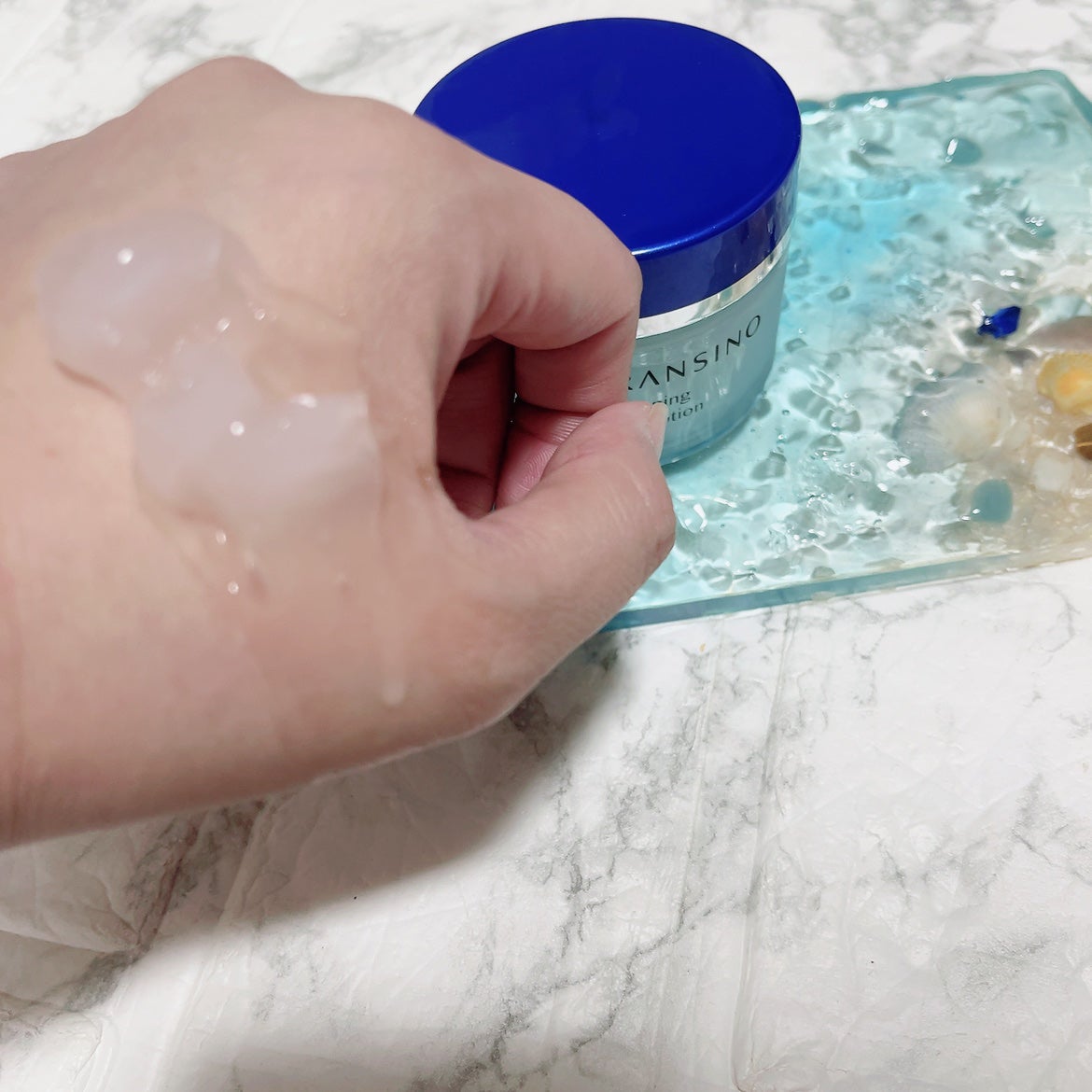 薬用ホワイトニングジュレローション/トランシーノ/化粧水を使ったクチコミ(3枚目)