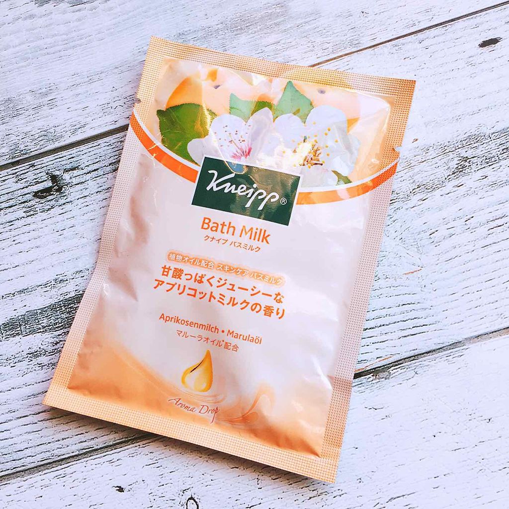 クナイプ バスミルク アプリコットミルクの香り/クナイプ/入浴剤を使ったクチコミ（2枚目）