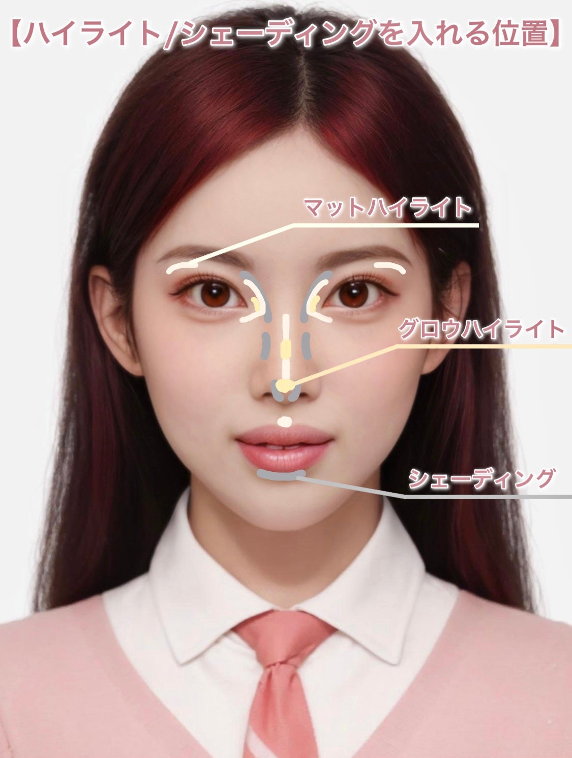 チート顔コントゥアパレット/MilleFée/パウダーハイライトを使ったクチコミ(6枚目)