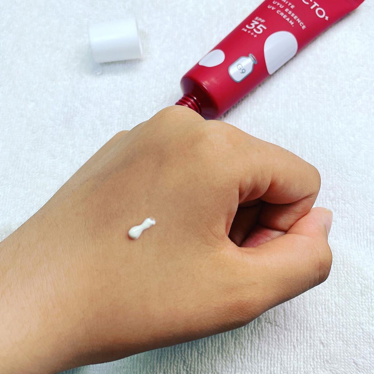 ウユエッセンス UVクリーム/G9SKIN/日焼け止めクリームを使ったクチコミ(3枚目)
