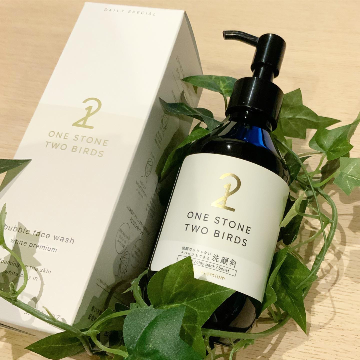 洗顔だけじゃない＋パックもできる洗顔料 ホワイトプレミアム/ONE STONE TWO BIRDS/その他洗顔料を使ったクチコミ（1枚目）