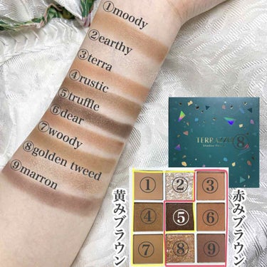 TERRAZZO Shadow palette/HOLIKA HOLIKA/アイシャドウパレットを使ったクチコミ（2枚目）