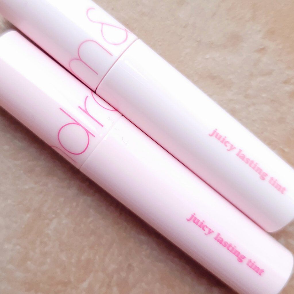 ジューシーラスティングティント/rom&nd/リップティントを使ったクチコミ（2枚目）