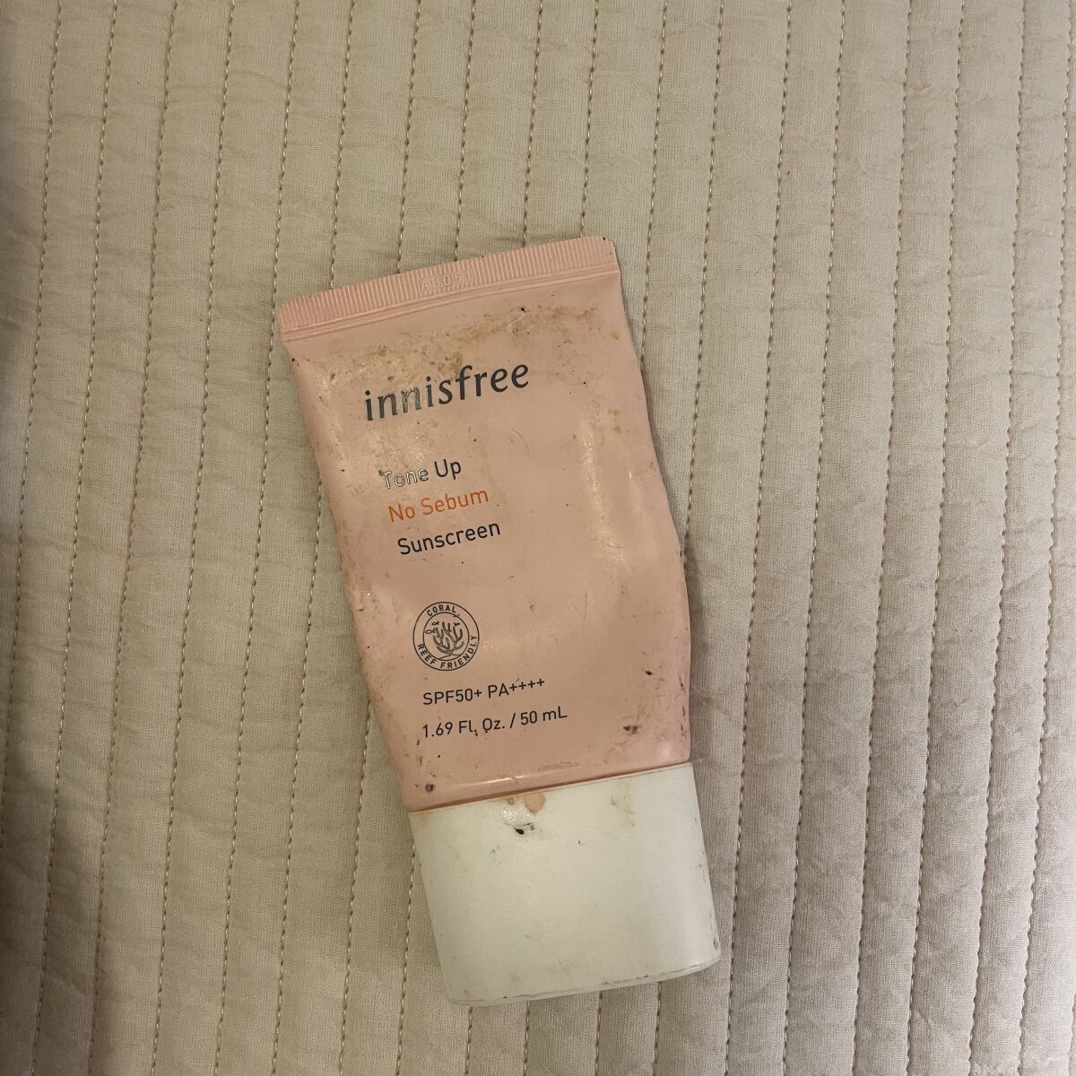 トーンアップ ノーセバム サンスクリーン SPF50+ PA++++/innisfree/日焼け止めクリームを使ったクチコミ（1枚目）