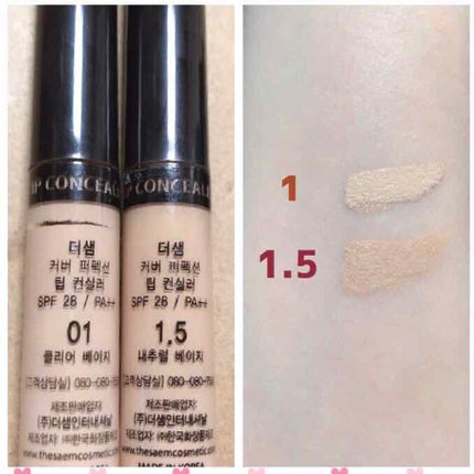 カバーパーフェクション チップコンシーラー/the SAEM/リキッドコンシーラーを使ったクチコミ(1枚目)