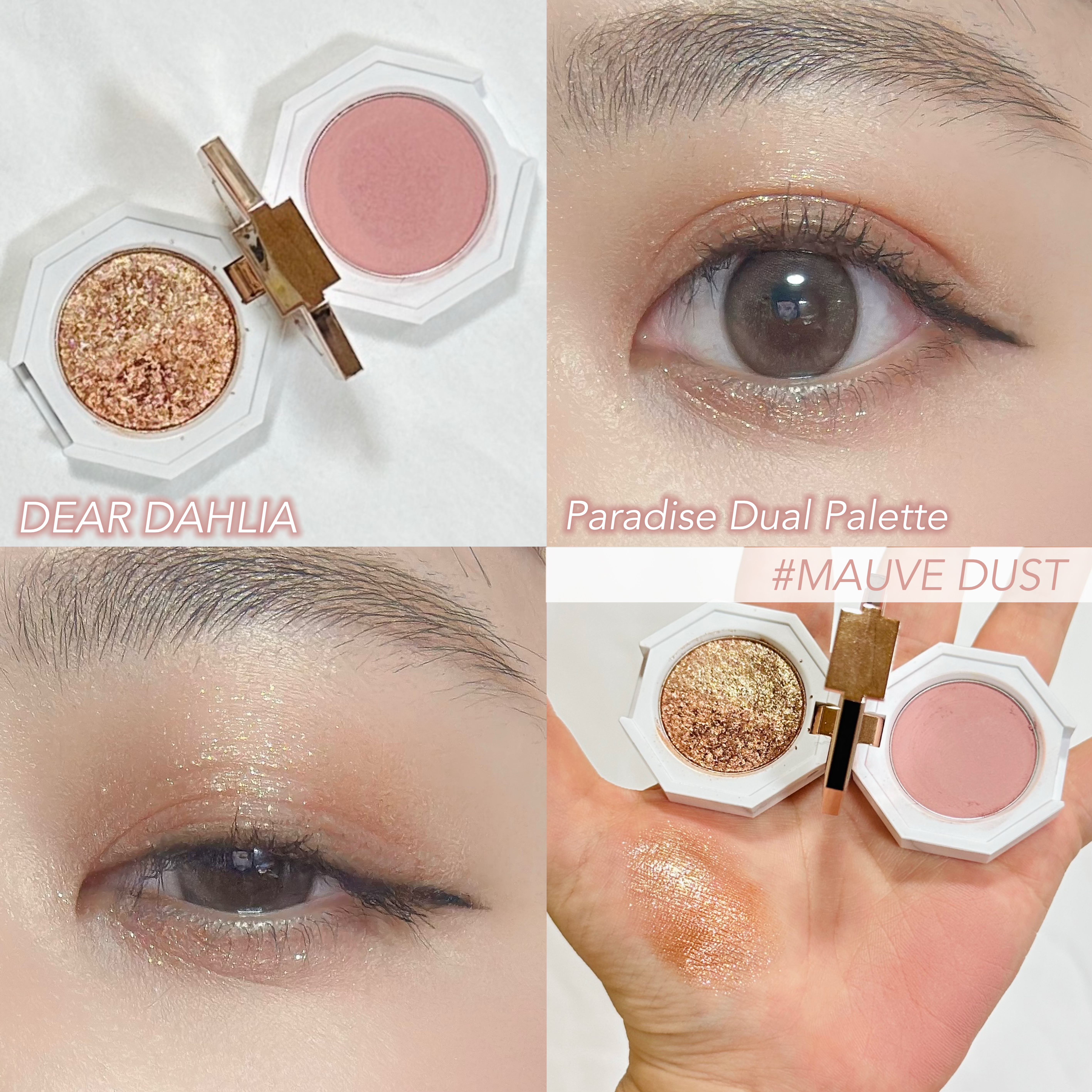 DEAR DAHLIA パラダイス デュアルパレットのクチコミ「\コーラルプラムカラーで抜け感メイク🫧/

────────────
♡DEAR DAHLIA.....」（1枚目）