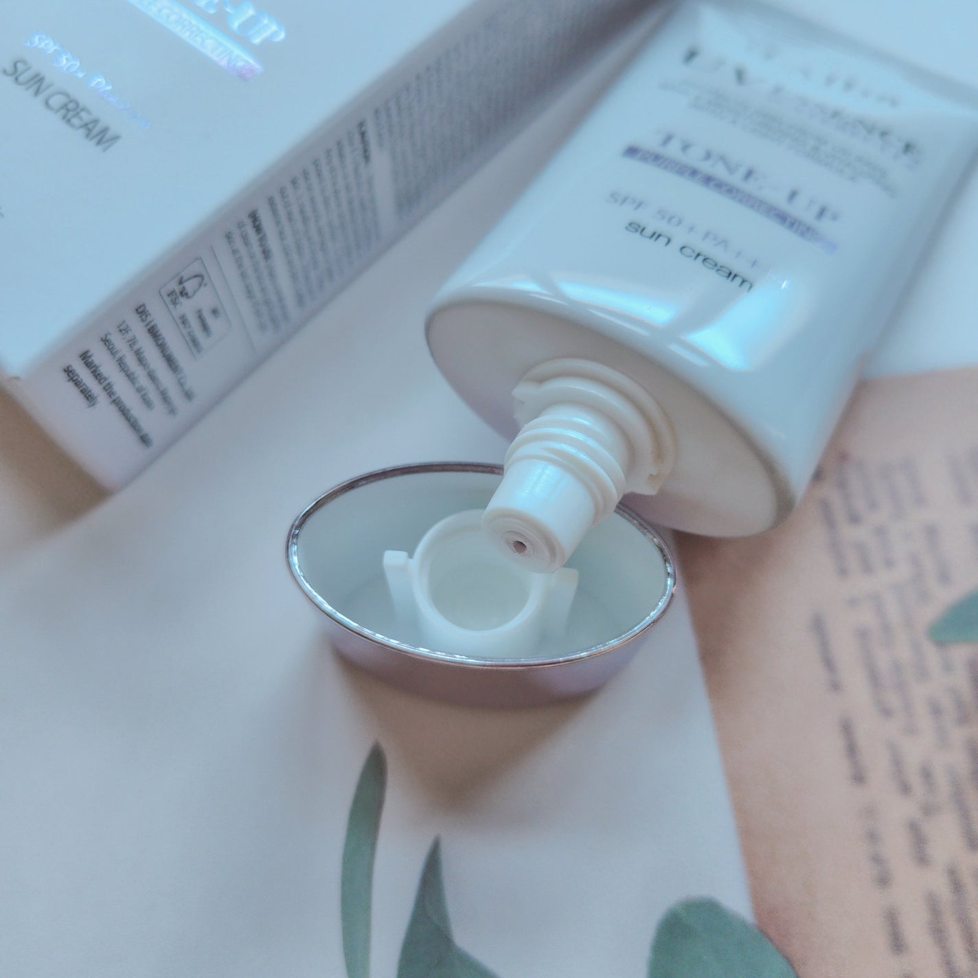 ダルバ ウォータフル トーンアップ サンクリーム(パープル)/ダルバ/日焼け止めクリームを使ったクチコミ(3枚目)