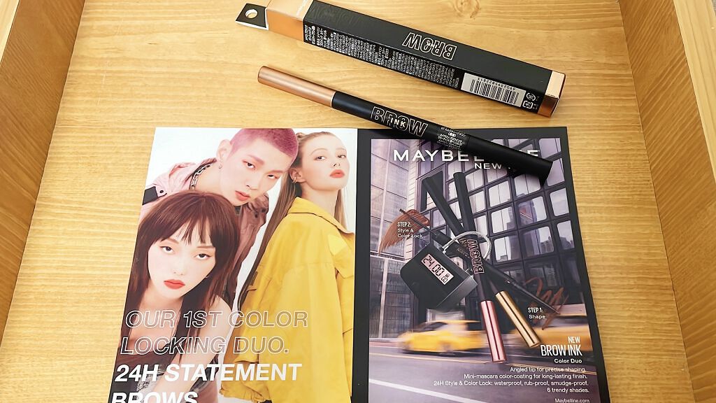 ブロウインク カラーティントデュオ/MAYBELLINE NEW YORK/眉ティントを使ったクチコミ（1枚目）