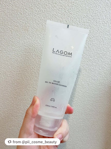 ラゴム ジェルトゥウォーター クレンザー(朝用洗顔)/LAGOM /その他洗顔料を使ったクチコミ(1枚目)