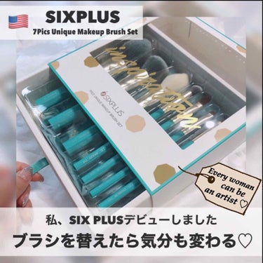 SIXPLUS SIXPLUS 八角メイクブラシ7本セット—Inspiration シリーズのクチコミ「SIXPLAS [ 7Pics Unique Make Up Brush Set ]﻿
﻿
﻿.....」（1枚目）
