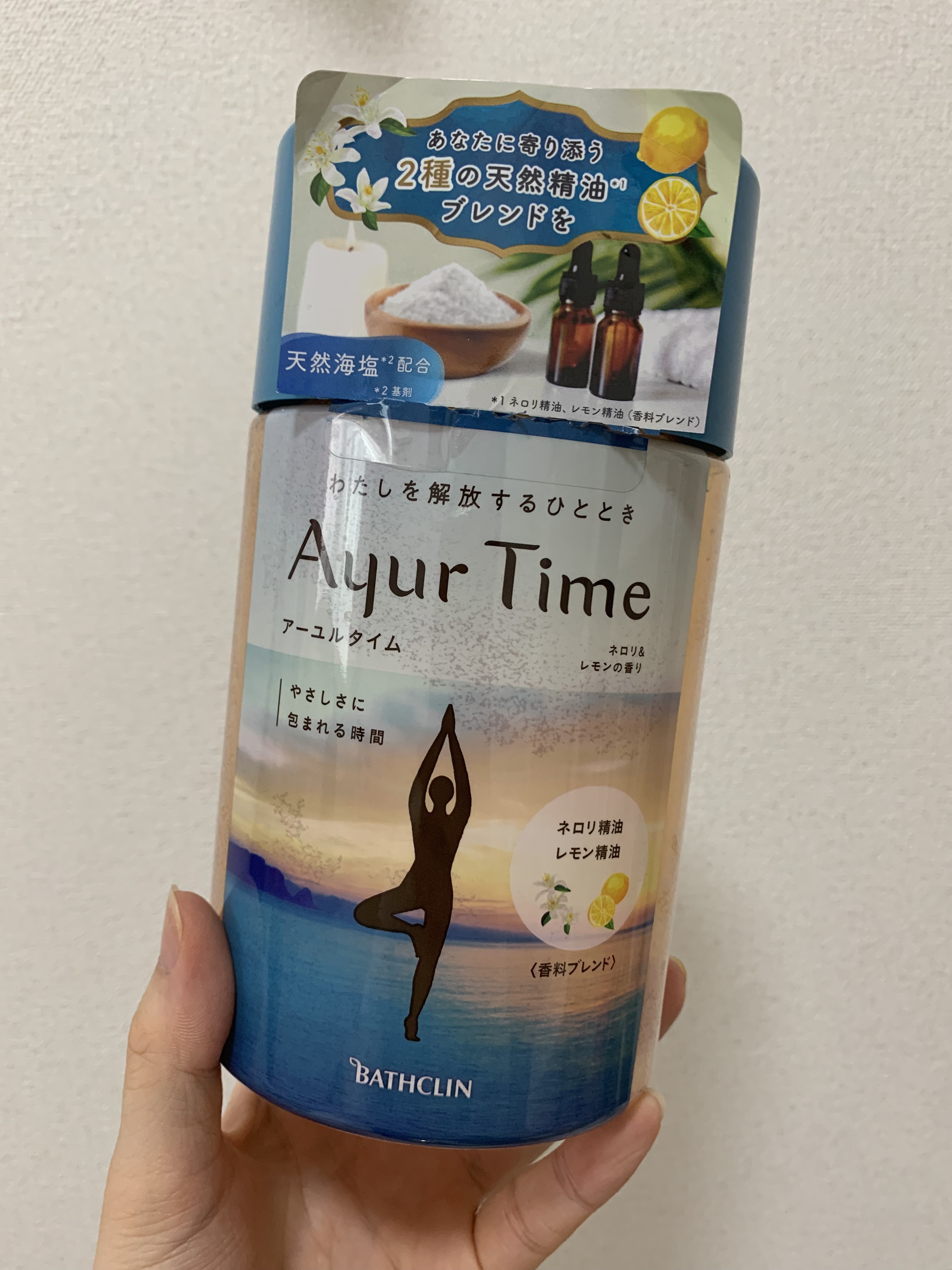 Ayur Time（アーユルタイム） ネロリ＆レモンの香り 720g/アーユルタイム/無機塩系入浴剤を使ったクチコミ（1枚目）