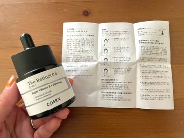 COSRX RXザ・レチノール0.5オイルのクチコミ「.
敏感肌のための低刺激コスメブランドCOSRX様からRXザ・レチノール0.5オイルを頂いたの.....」（2枚目）