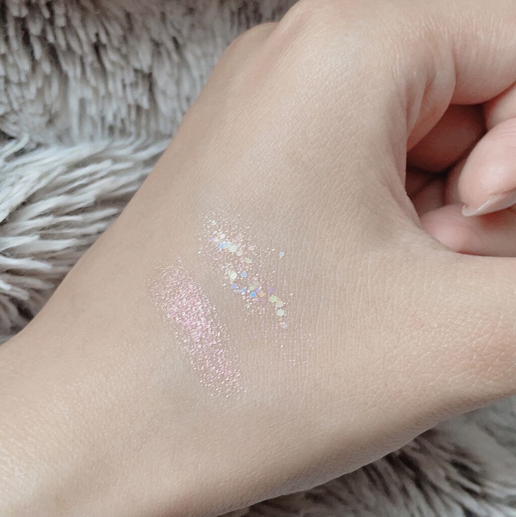  デュオ ポケット グリッター シャドウ 03 SALTED SUGARPLUM/PERIPERA/アイシャドウパレットを使ったクチコミ（3枚目）