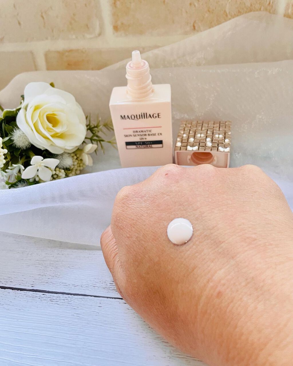ドラマティックスキンセンサーベース EX UV+/マキアージュ/化粧下地を使ったクチコミ(4枚目)