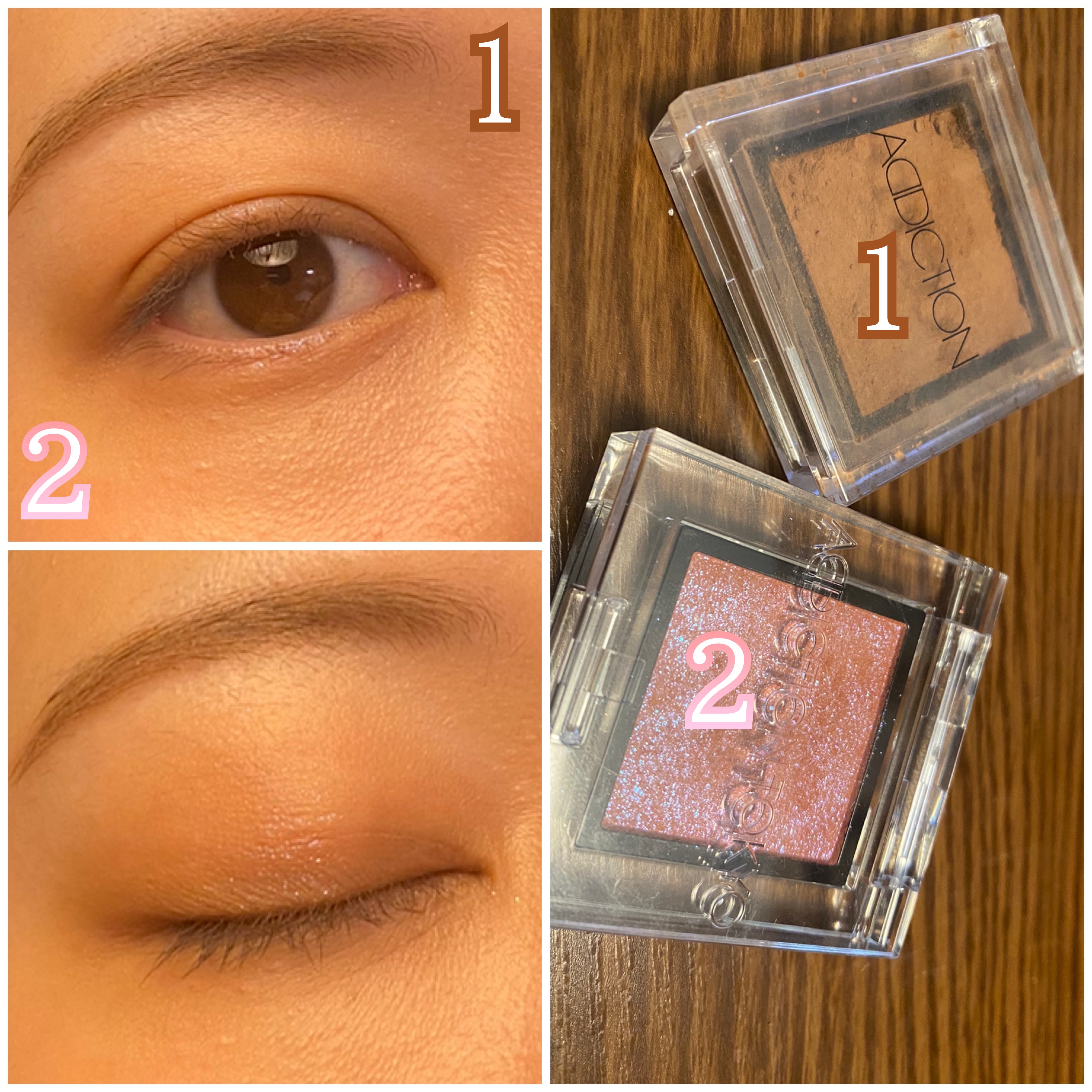 アディクション ザ アイシャドウ マット 005M Praline/ADDICTION/単色アイシャドウを使ったクチコミ（2枚目）