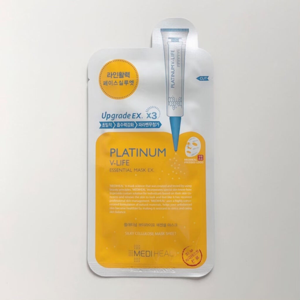  プラチナム V-LIFE エッセンシャルマスク EX/MEDIHEAL/シートマスク・パックを使ったクチコミ（1枚目）