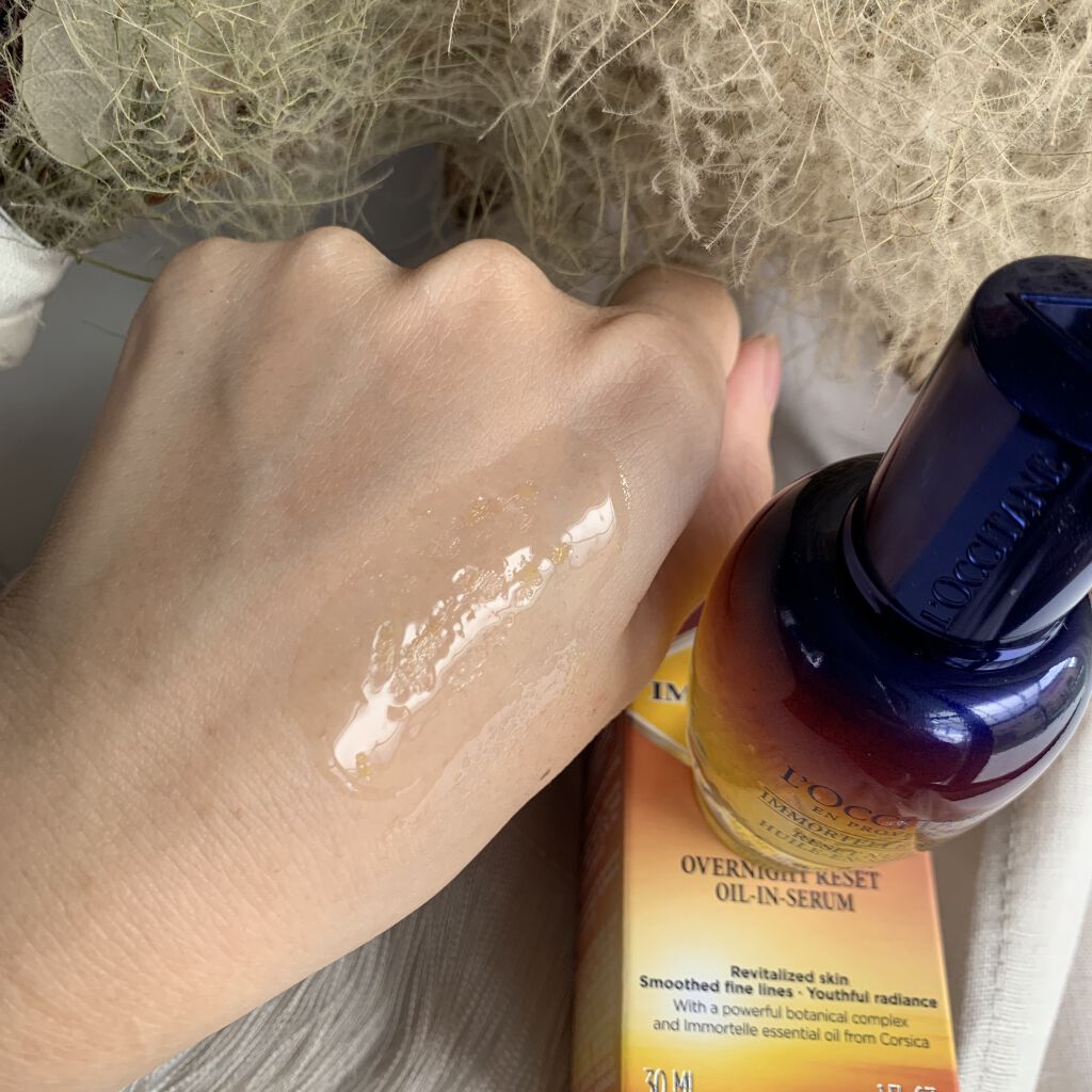 イモーテル オーバーナイトリセットセラム/L'OCCITANE/美容液を使ったクチコミ（3枚目）