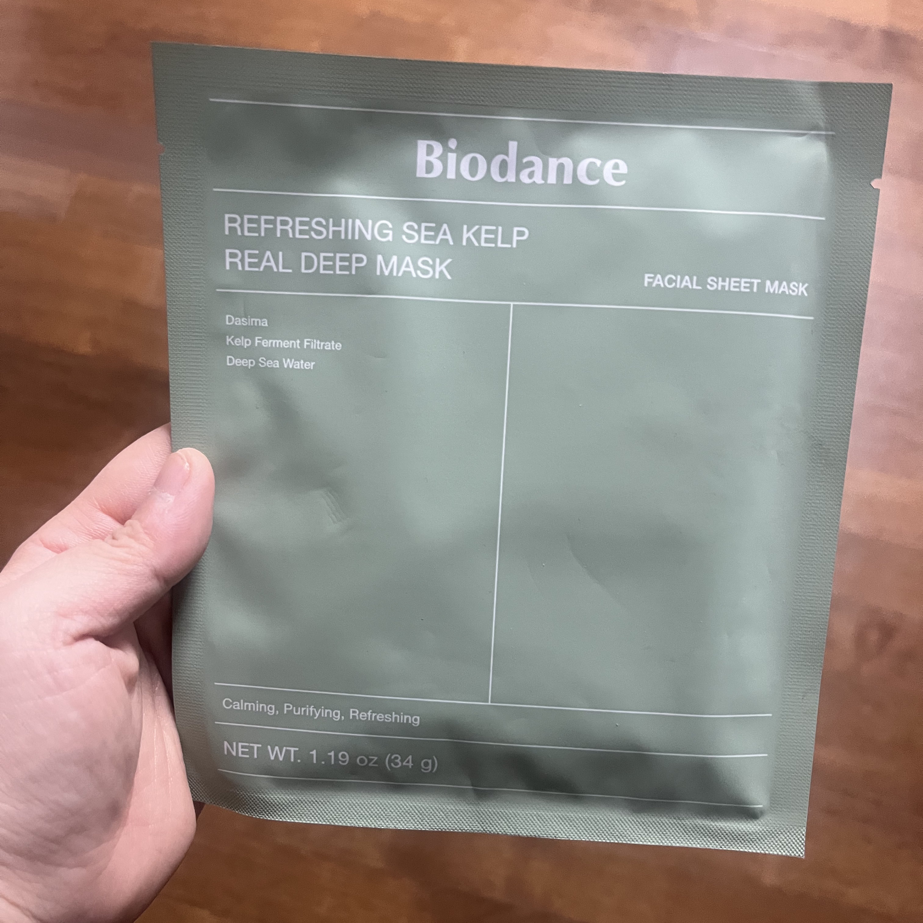 リフレッシング シーケルプ リアルディープマスク/Biodance/シートマスク・パックを使ったクチコミ（2枚目）