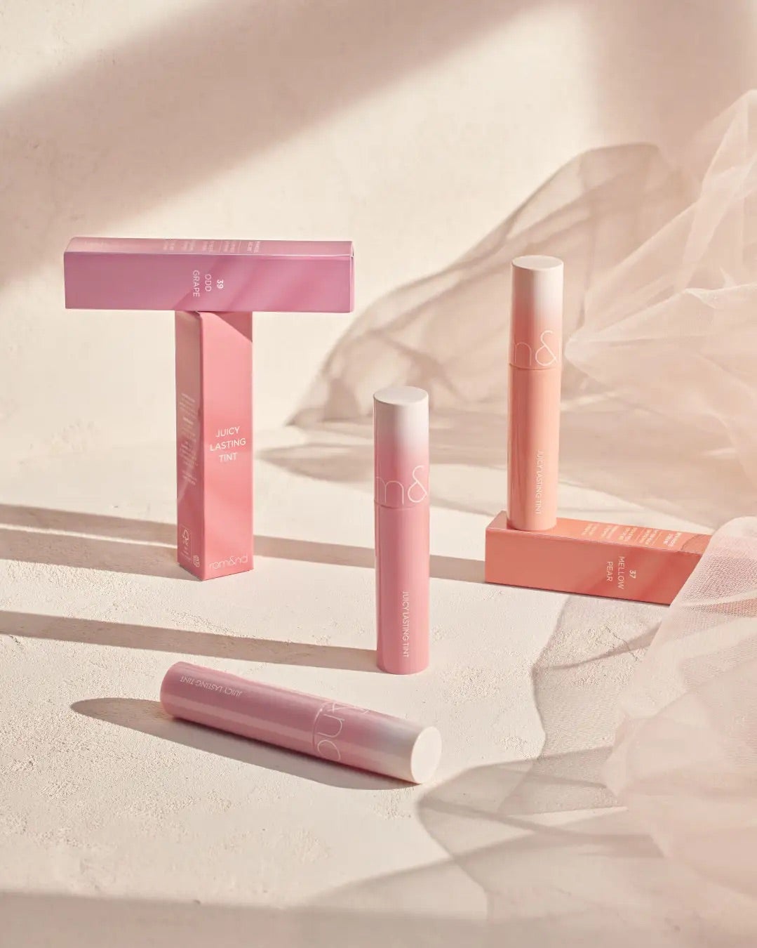 ロムアンド「ジューシーラスティングティント」に、暖かな春のムードをコンセプトにしたベージュカラーの新色が登場!の画像