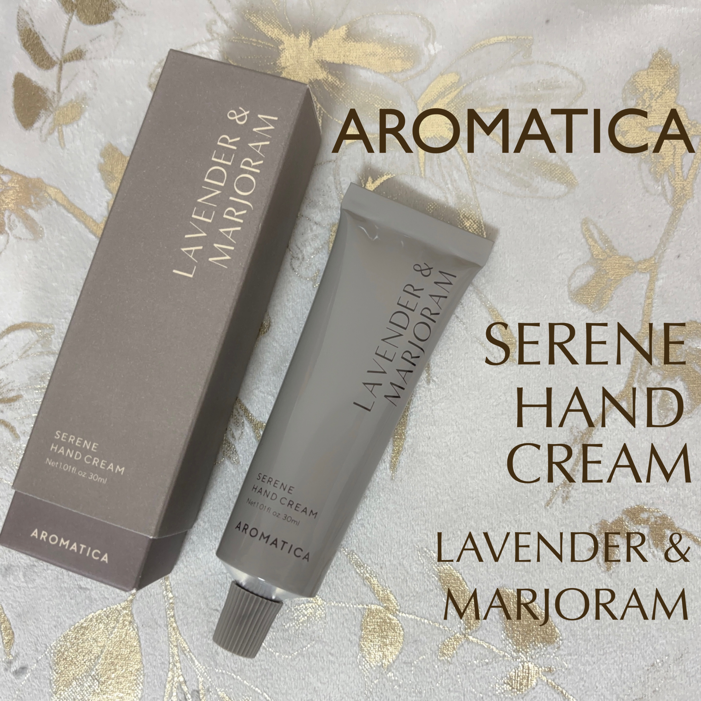 AROMATICA サレンハンドクリームラベンダー＆マジョラムのクチコミ「#PR #AROMATICA  

AROMATICA
SERENE HAND CREAM
L.....」（1枚目）
