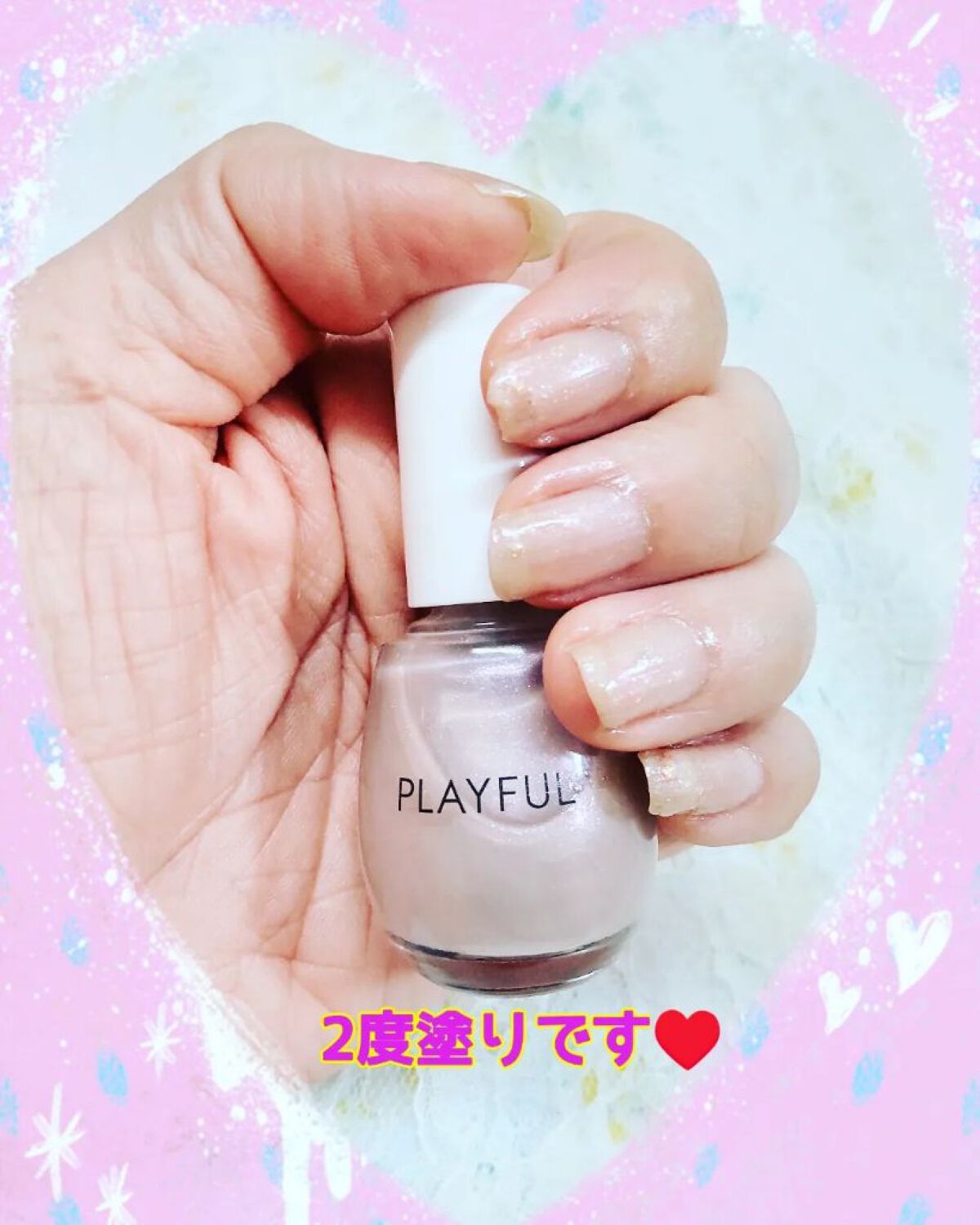 プレイフル プリズムモイストコート/PLAYFUL/オールインワンネイルを使ったクチコミ（3枚目）