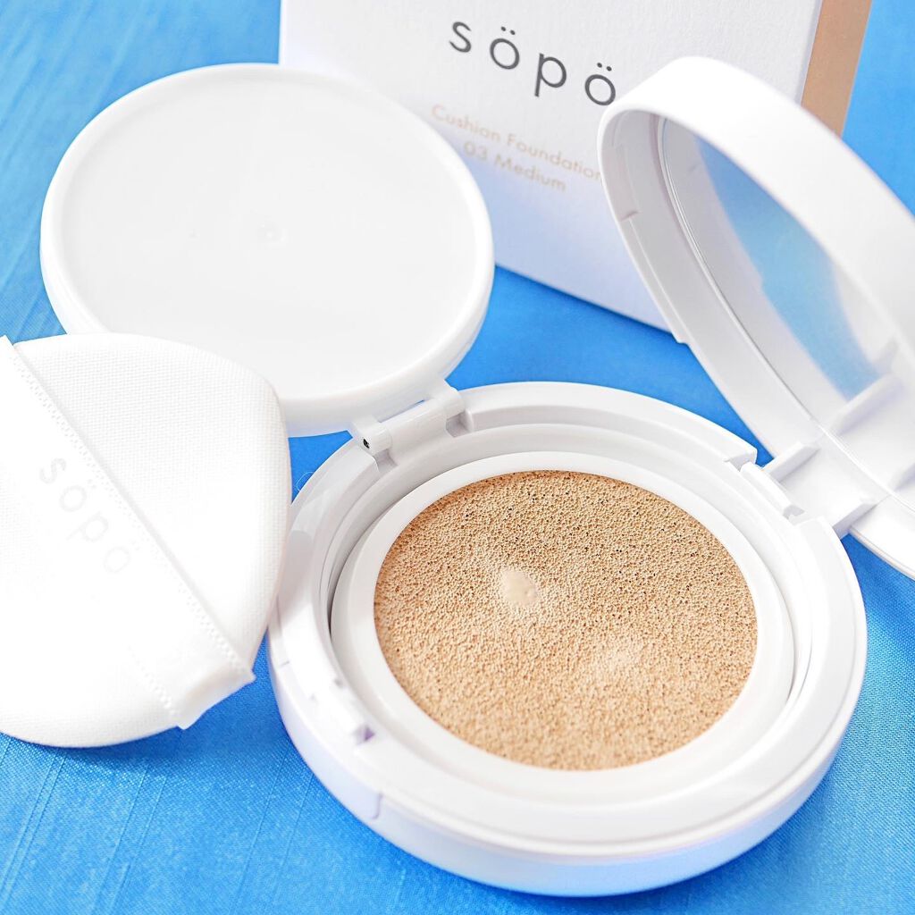 クッションファンデ/sopo/クッションファンデーションを使ったクチコミ（1枚目）
