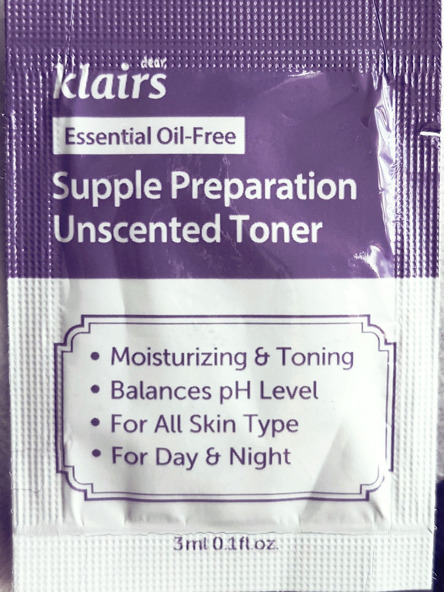 サプルプレパレーションアンセンテッドトナー(180ml)/Klairs/化粧水を使ったクチコミ（2枚目）