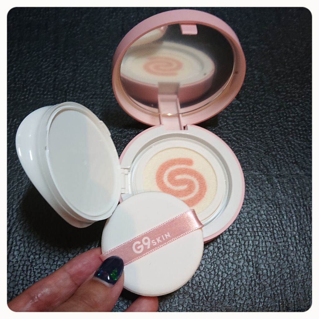 WHITE CREAMY CUSHION(ウユファンデ)/G9SKIN/化粧下地を使ったクチコミ(2枚目)