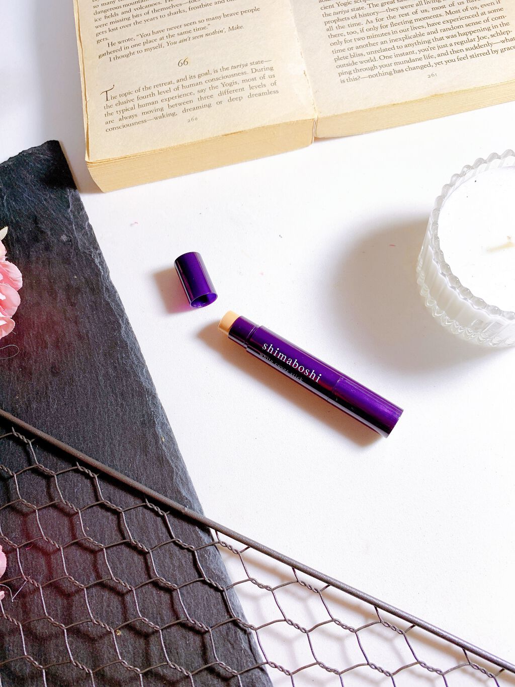 ホワイトカバースティック/shimaboshi/化粧下地を使ったクチコミ(6枚目)