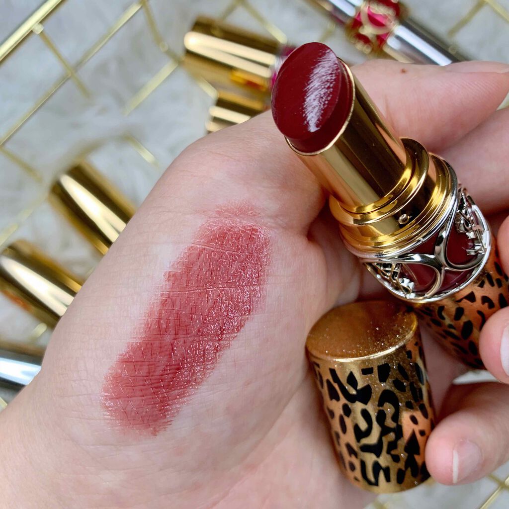 ルージュ ヴォリュプテ シャイン/YVES SAINT LAURENT BEAUTE/口紅を使ったクチコミ(3枚目)