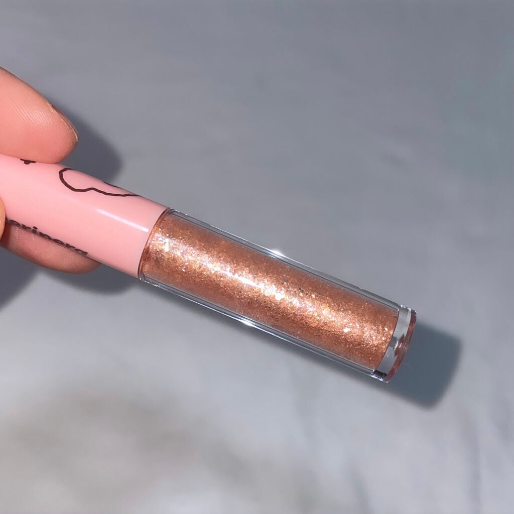 シュガー トゥインクル リキッド グリッター/PERIPERA/グリッターを使ったクチコミ(4枚目)