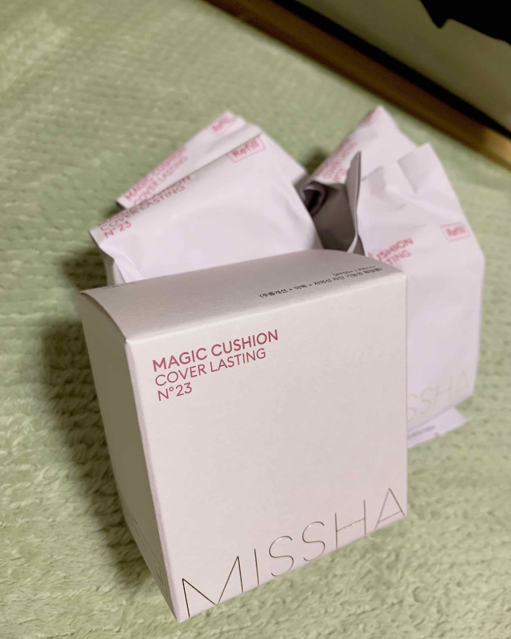 M クッション ファンデーション(モイスチャー)/MISSHA/クッションファンデーションを使ったクチコミ（2枚目）