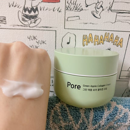 グリーンアップルポアコラーゲンクリーム/Milk Touch/フェイスクリームを使ったクチコミ(1枚目)